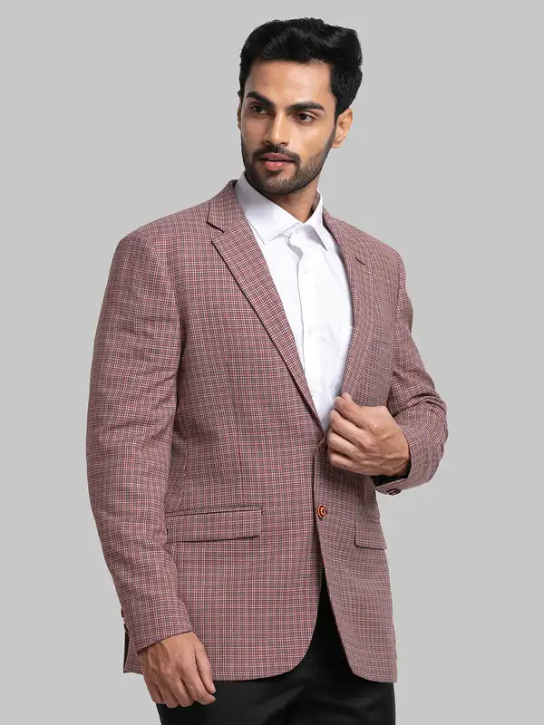 Men Contemporary Fit Brown Jacket