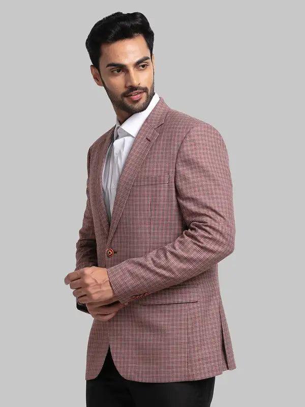 Men Contemporary Fit Brown Jacket
