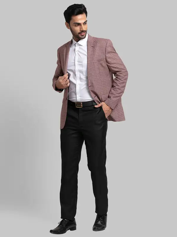 Men Contemporary Fit Brown Jacket