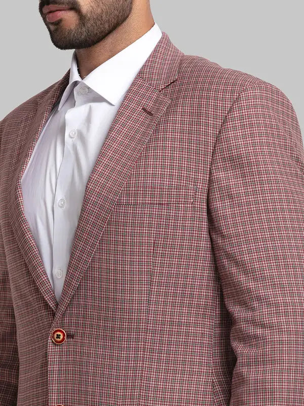 Men Contemporary Fit Brown Jacket