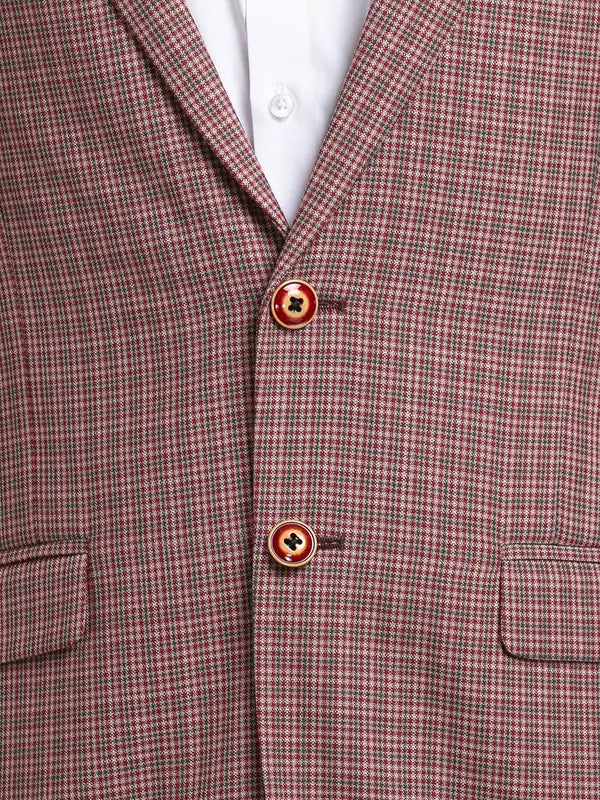 Men Contemporary Fit Brown Jacket