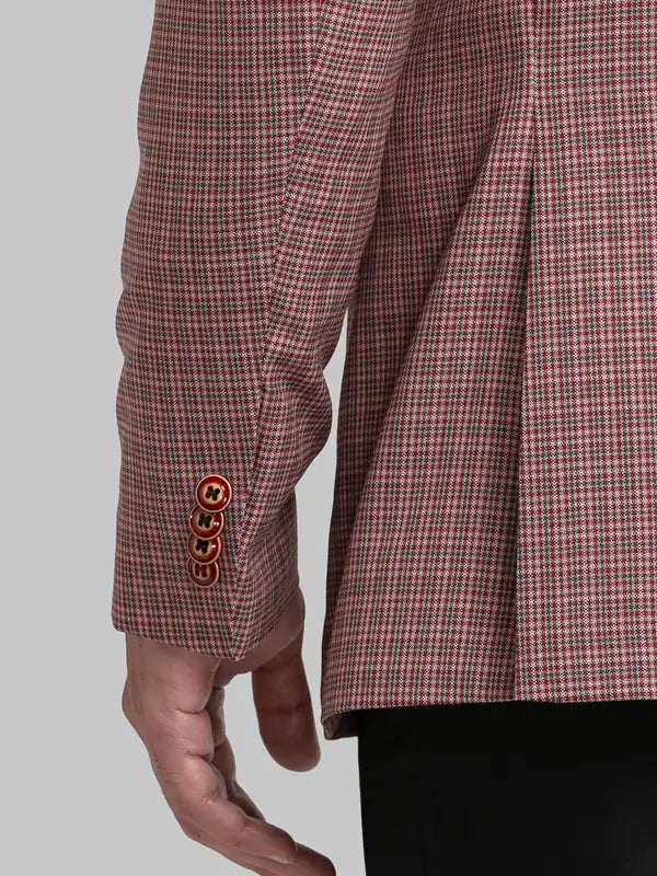 Men Contemporary Fit Brown Jacket