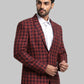 Men Regular Fit Blue Jacket
