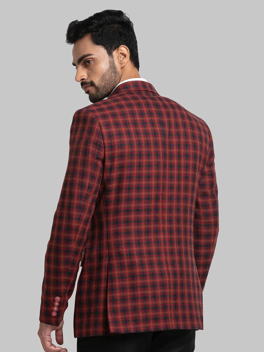 Men Regular Fit Blue Jacket