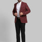 Men Regular Fit Blue Jacket