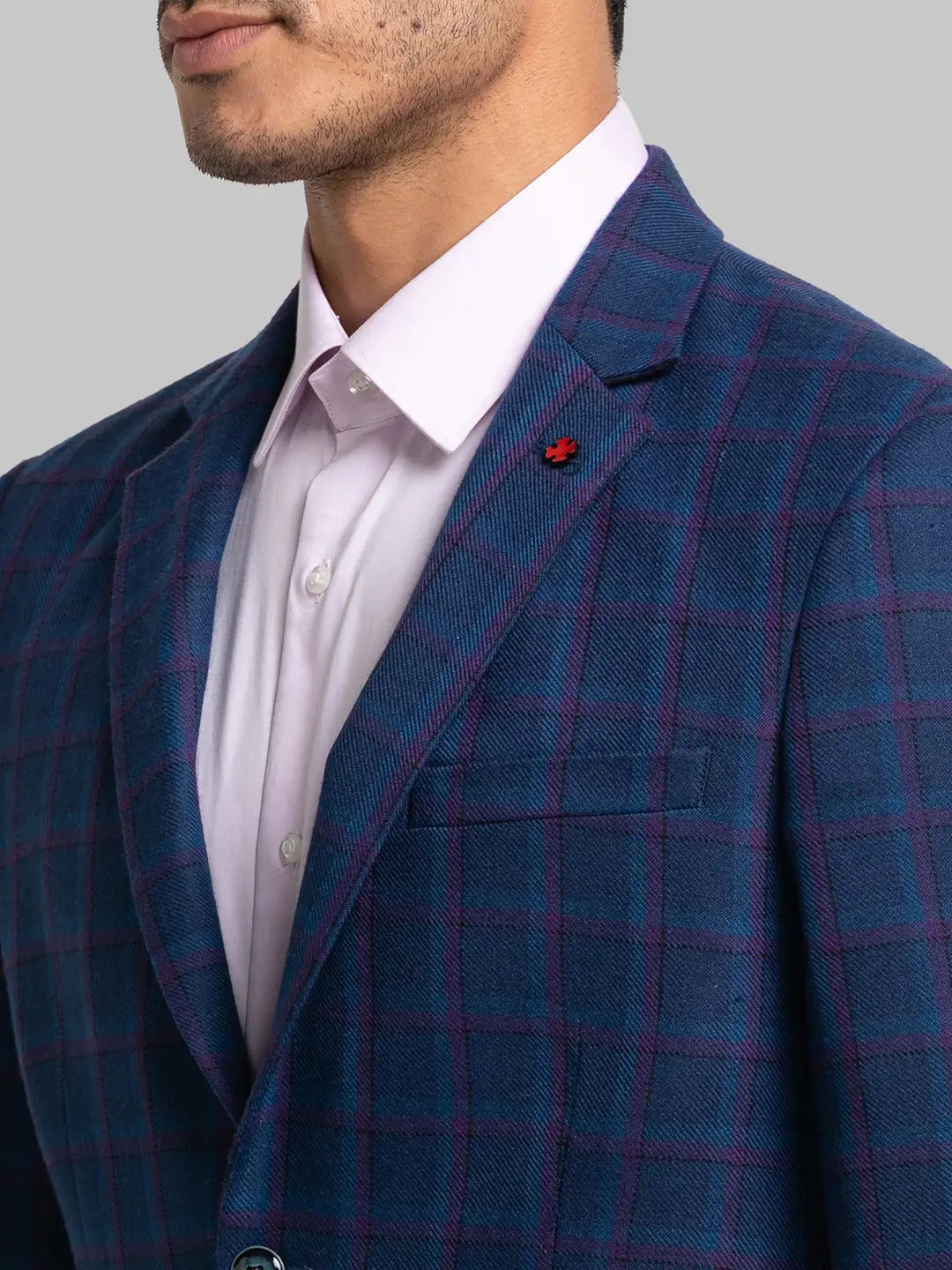 Men Regular Fit Black Blazer