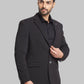 Raymond Men Red Solid Contemporary Fit Terylene Blend Jacket