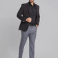 Raymond Men Red Solid Contemporary Fit Terylene Blend Jacket