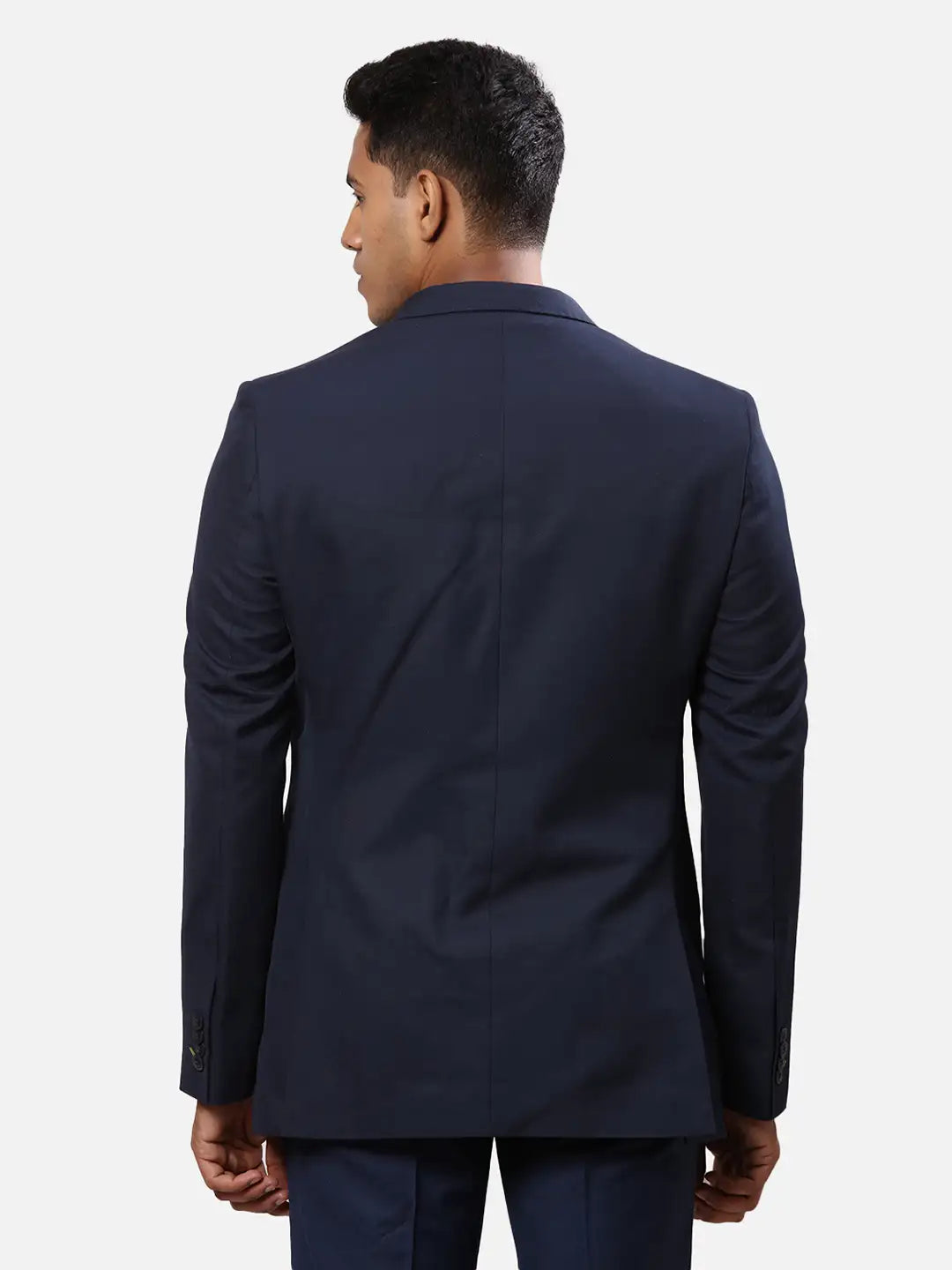 Raymond Men Grey Solid Contemporary Fit Polyester Blend Jacket