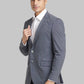Raymond Men Blue Structure Contemporary Fit Cotton Full Sleeve Shirt