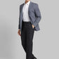Raymond Men Blue Structure Contemporary Fit Cotton Full Sleeve Shirt