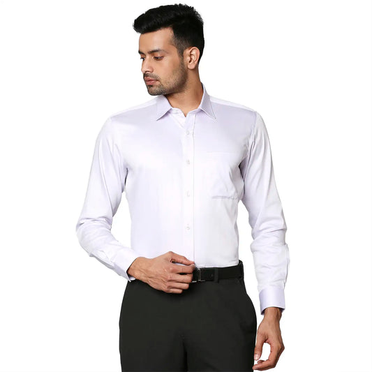 Men Regular Fit Violet Shirt