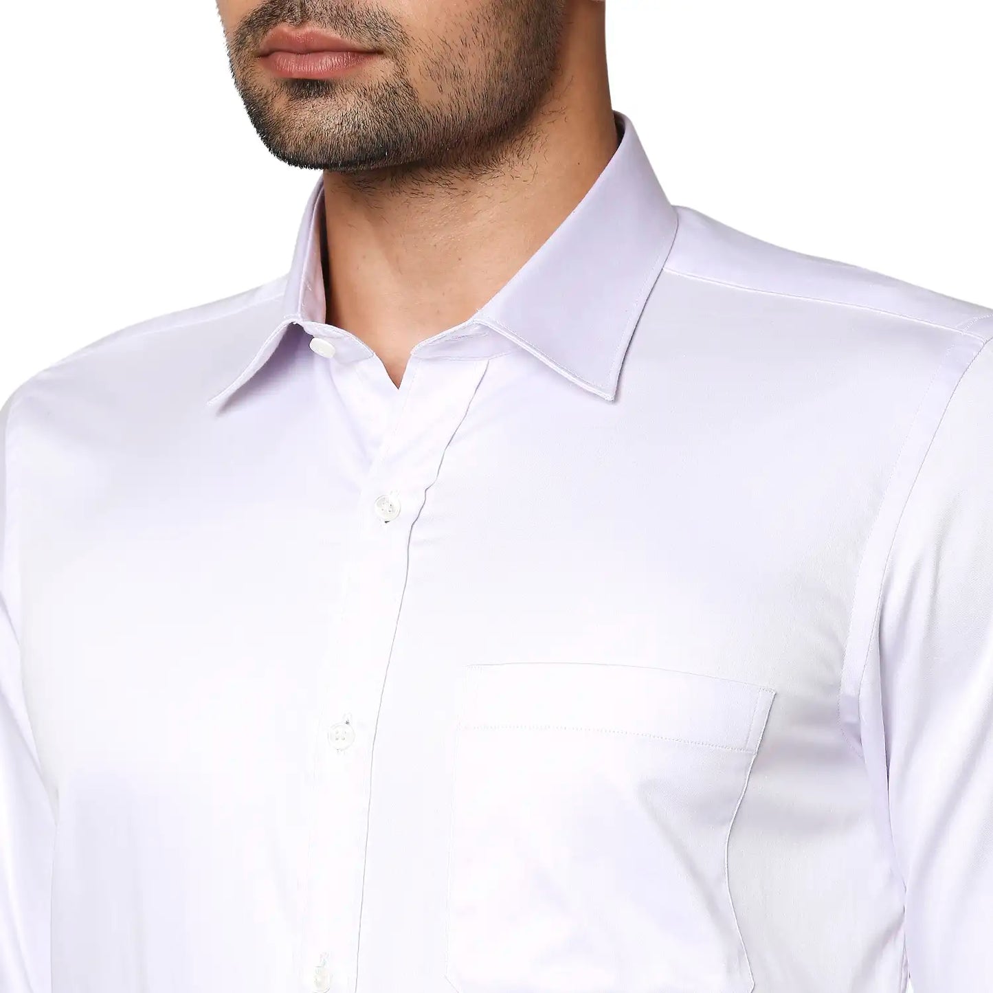 Men Regular Fit Violet Shirt