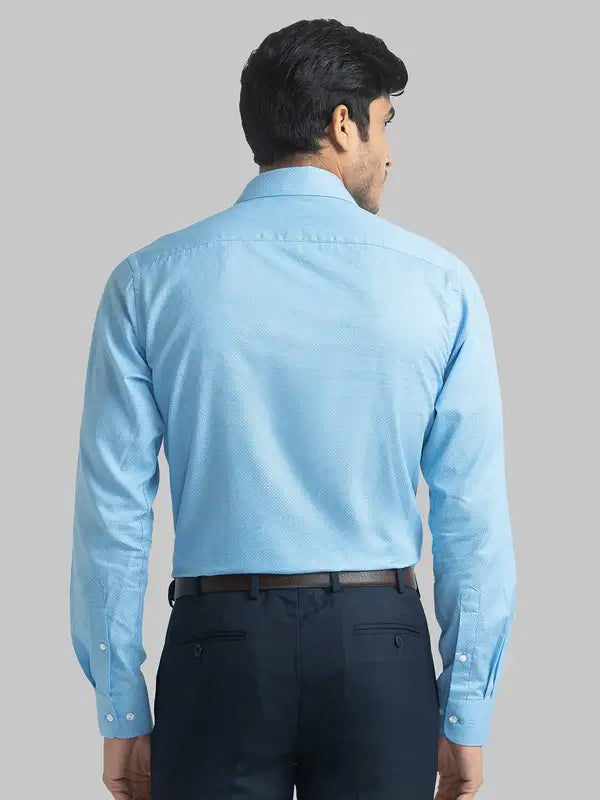 Men Slim Fit Blue Shirt