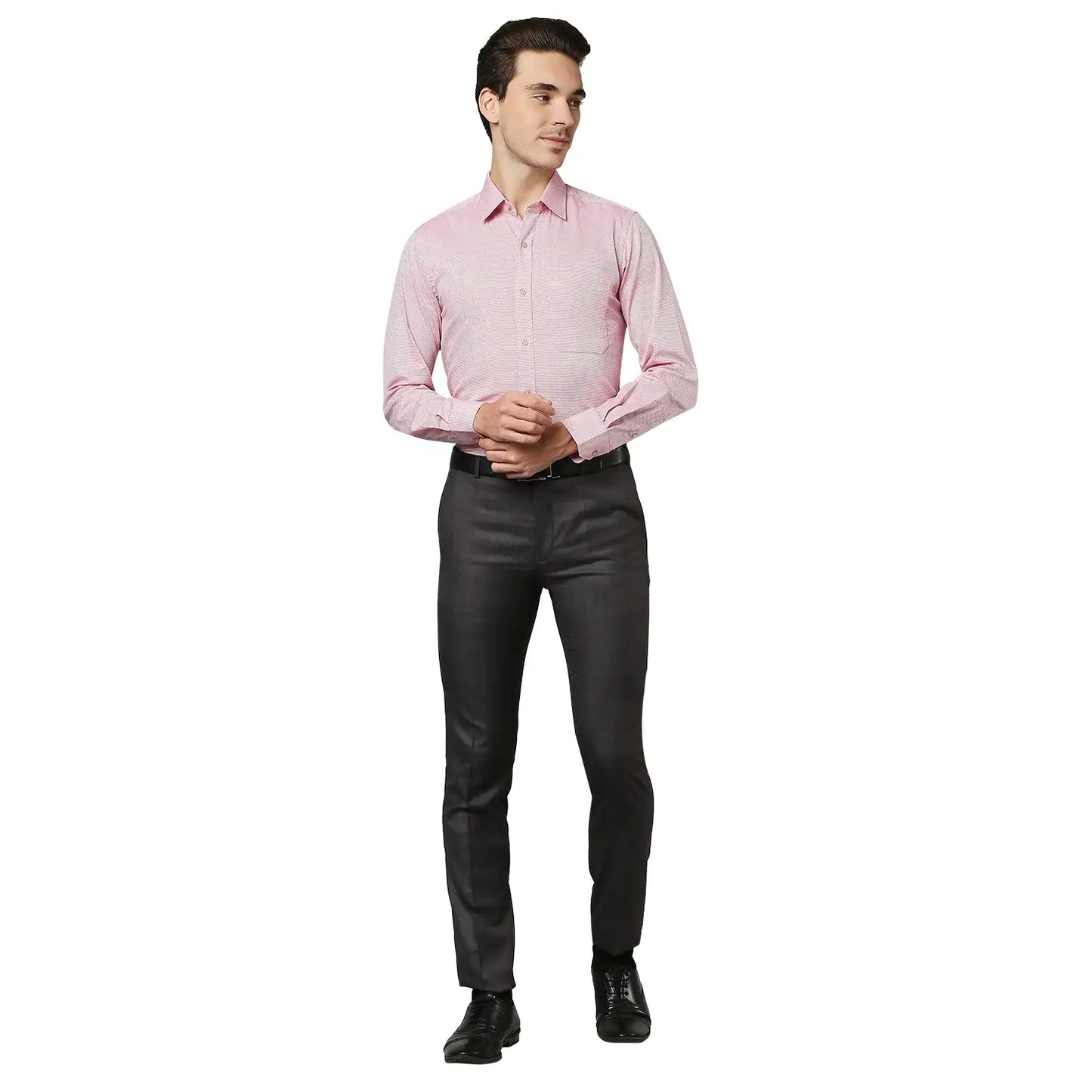 Men Regular Fit Medium Violet Shirt