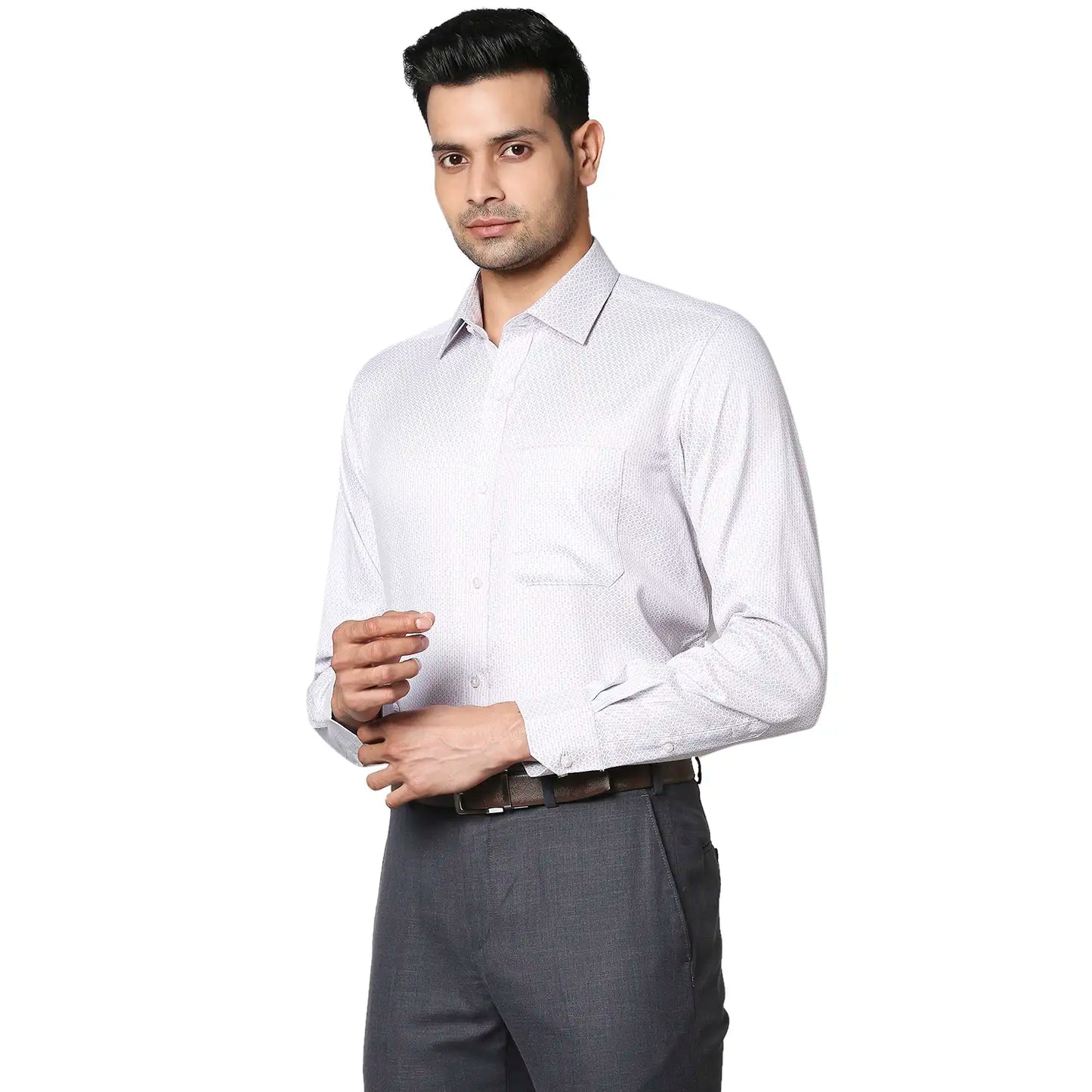 Men Regular Fit Light Violet Shirt