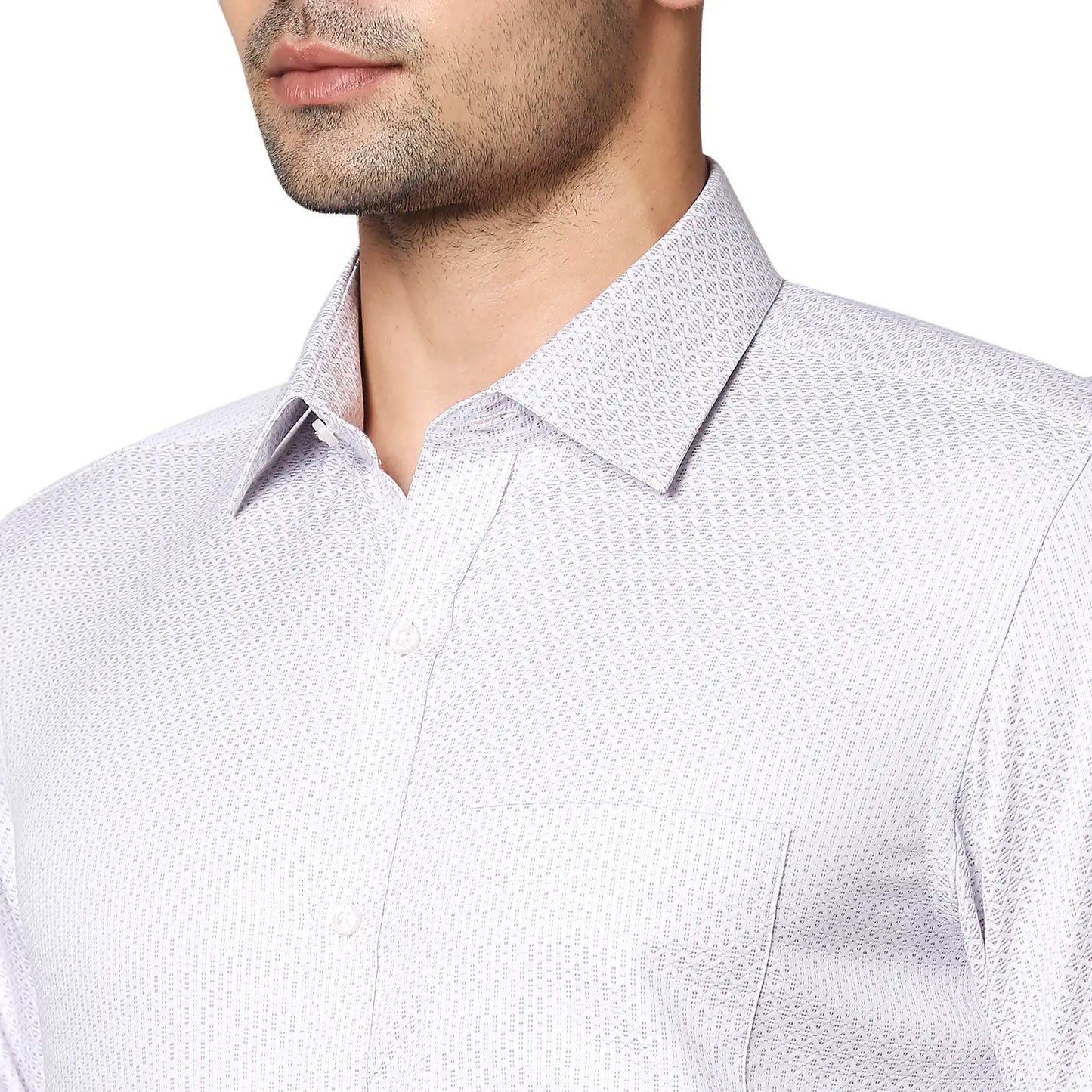 Men Regular Fit Light Violet Shirt