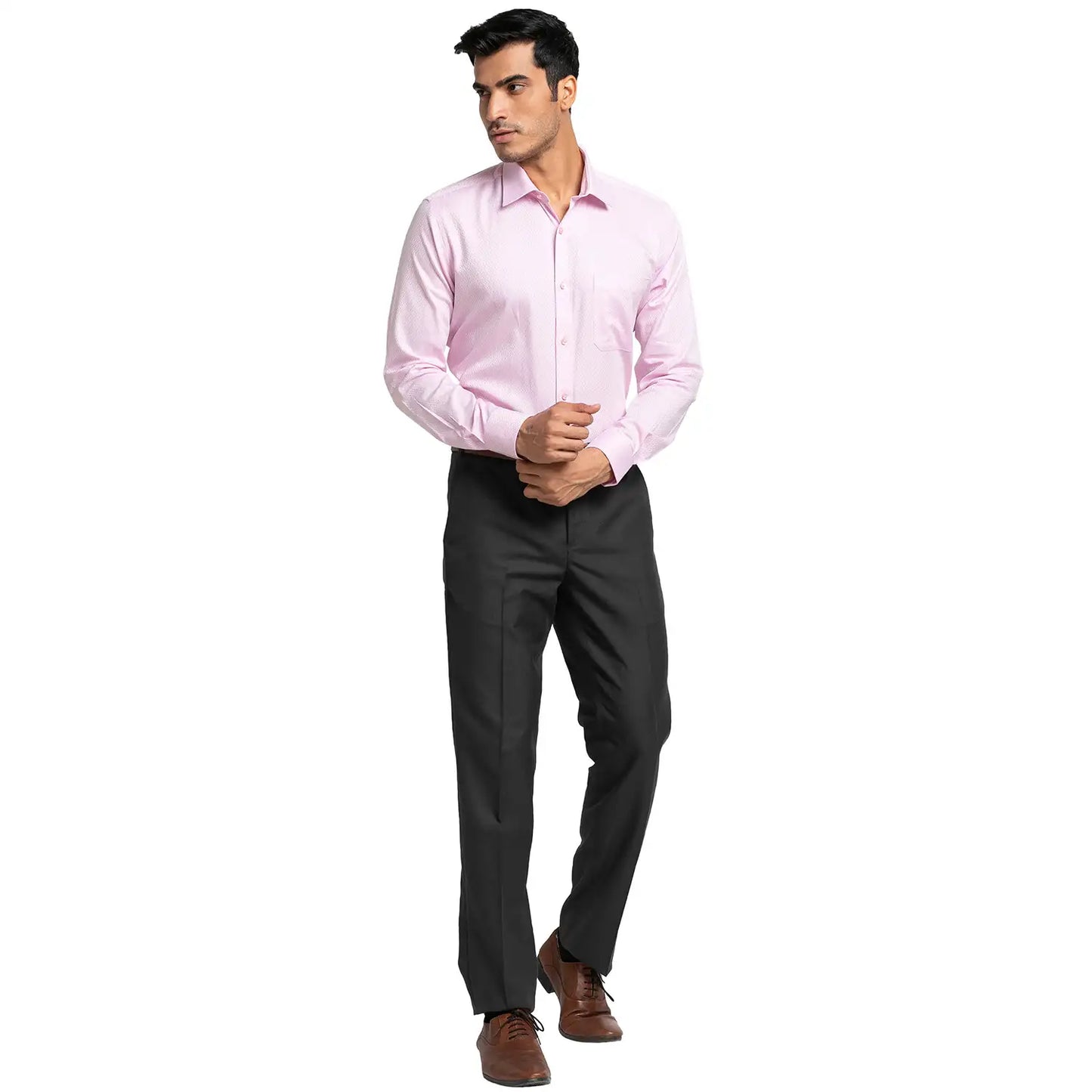 Men Slim Fit Dark Blue Shirt