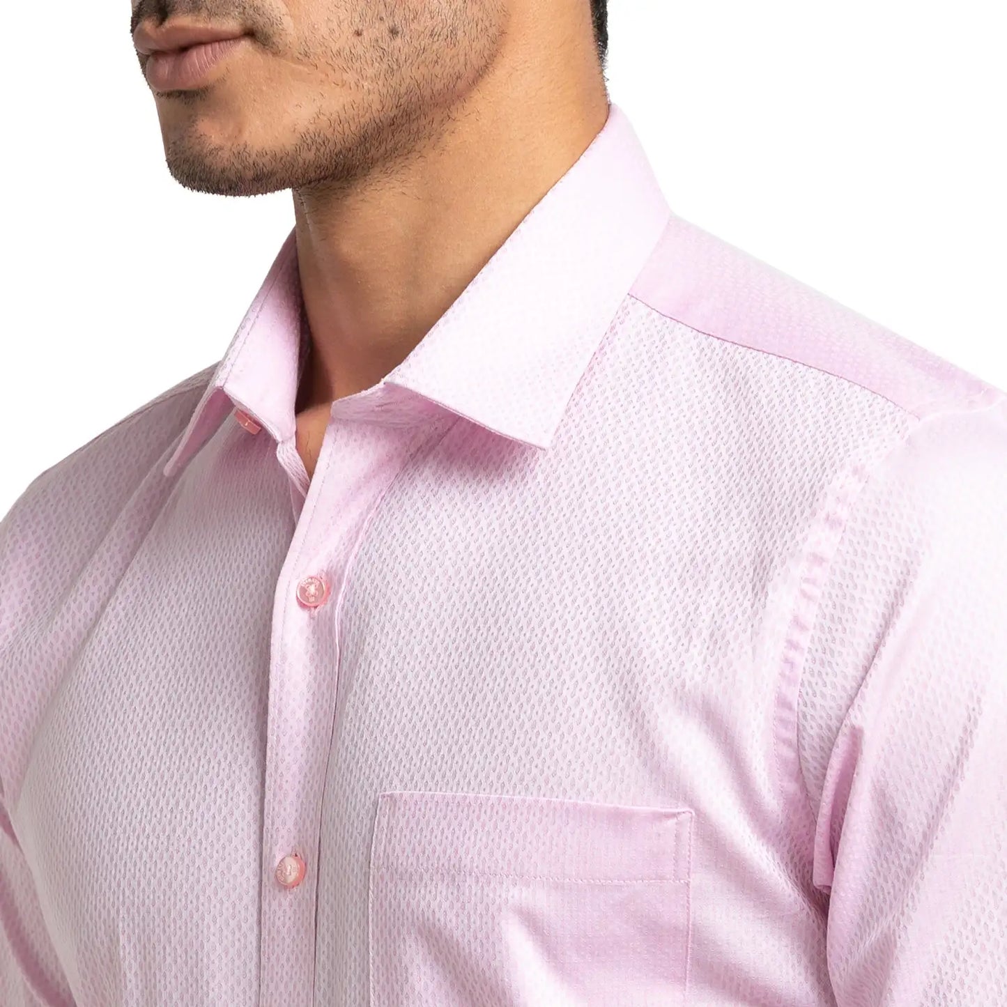 Men Slim Fit Dark Blue Shirt