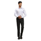 Men Green Contemporary Fit Structure  Cotton Full Sleeve Regular Collar Shirts