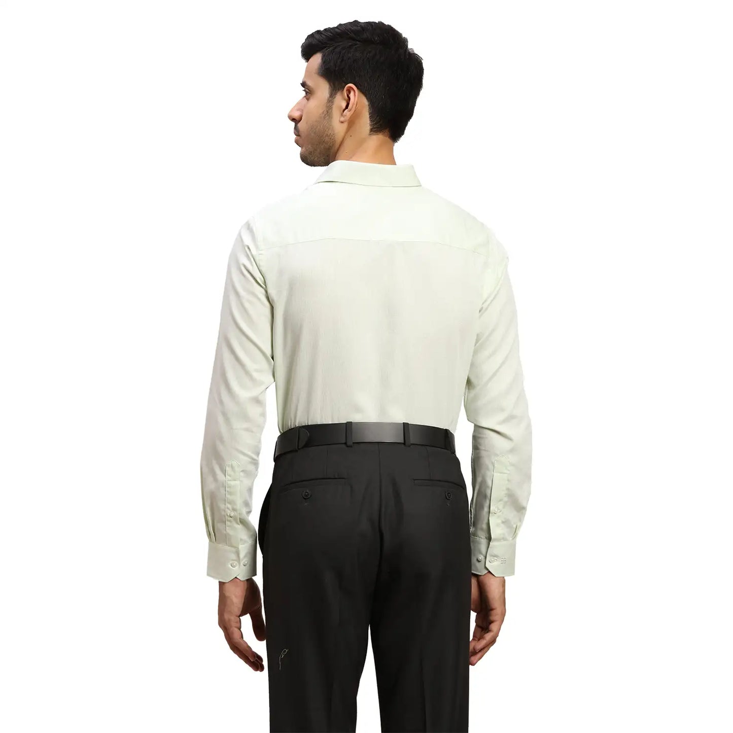 Men Red Contemporary Fit Structure  Cotton Full Sleeve Regular Collar Shirts