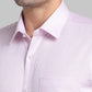 Men Blue Contemporary Fit Structure  Cotton Full Sleeve Regular Collar Shirts