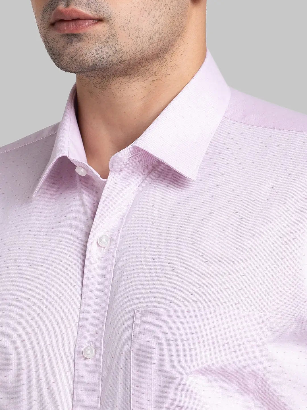 Men Blue Contemporary Fit Structure  Cotton Full Sleeve Regular Collar Shirts