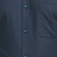 Men Blue Contemporary Fit Solid  Cotton Full Sleeve Regular Collar Shirts