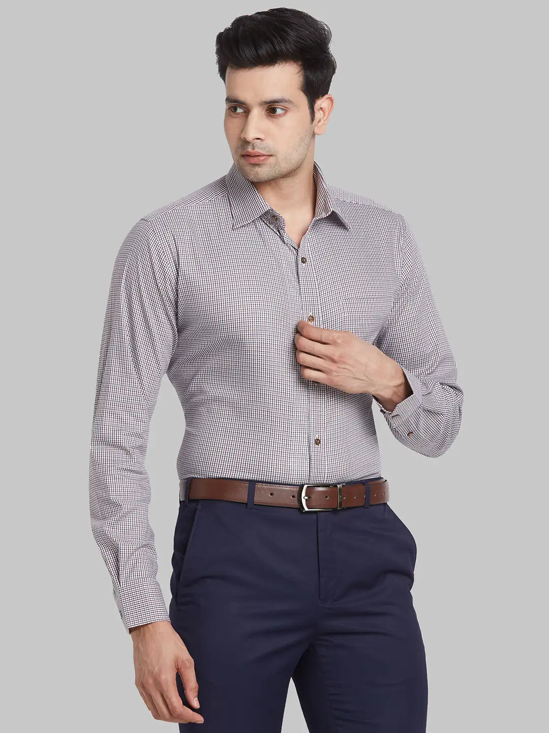 Men Contemporary Fit White Shirt