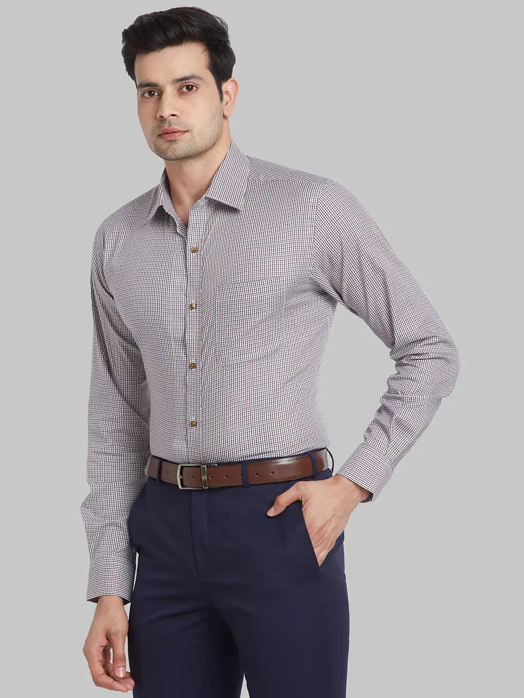 Men Contemporary Fit White Shirt