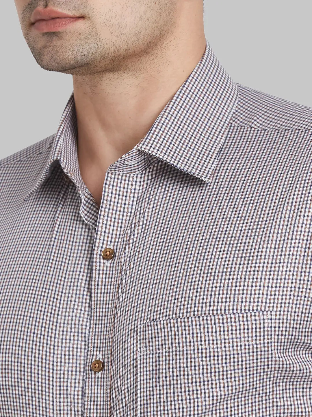 Men Contemporary Fit White Shirt