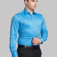 Men Orange Contemporary Fit Solid  Cotton Full Sleeve Regular Collar Shirts