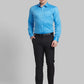 Men Orange Contemporary Fit Solid  Cotton Full Sleeve Regular Collar Shirts