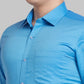 Men Orange Contemporary Fit Solid  Cotton Full Sleeve Regular Collar Shirts