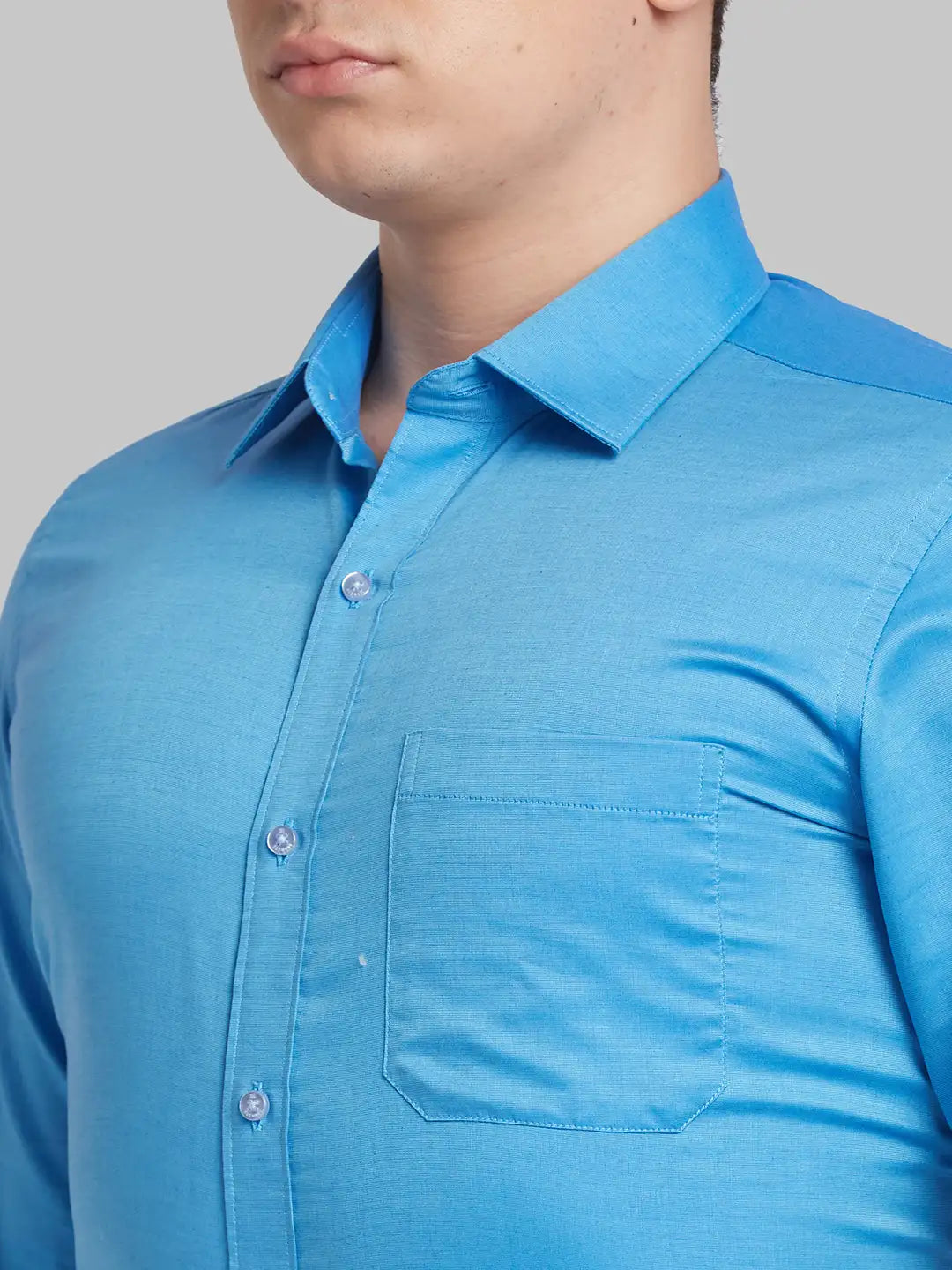 Men Orange Contemporary Fit Solid  Cotton Full Sleeve Regular Collar Shirts