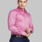 Men Blue Contemporary Fit Solid  Cotton Full Sleeve Cutaway Collar Shirts