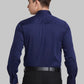 Raymond Men Black Solid Contemporary Fit Cotton Blend Full Sleeve Shirt