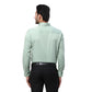 Raymond Men White Structure Contemporary Fit Cotton Full Sleeve Cutaway Collar Shirt