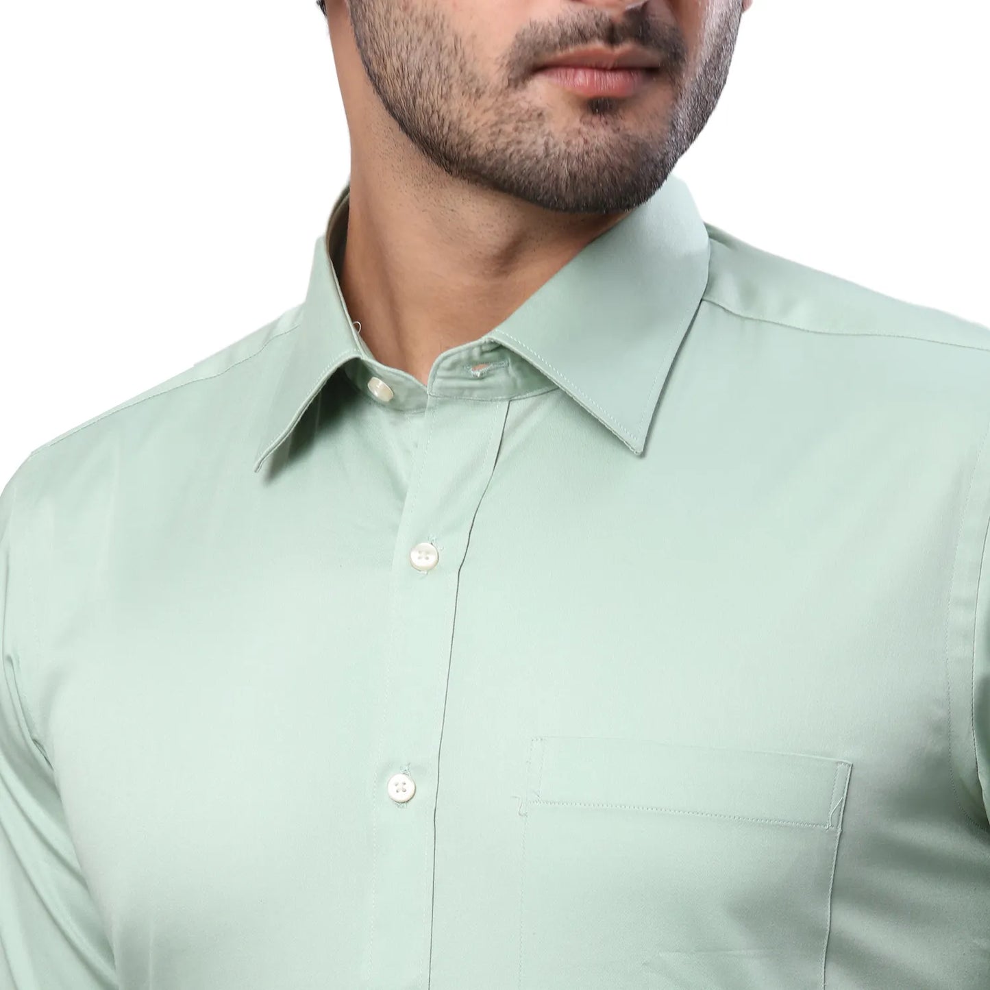 Raymond Men White Structure Contemporary Fit Cotton Full Sleeve Cutaway Collar Shirt