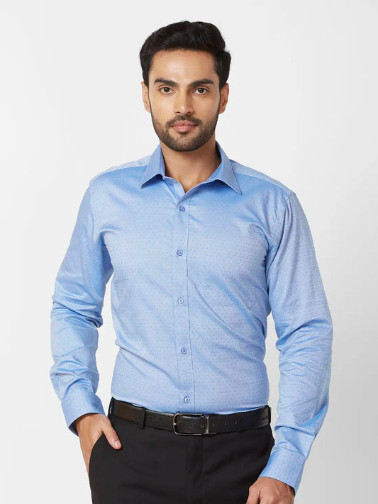 Raymond Slim Fit Woven Design Black Shirt