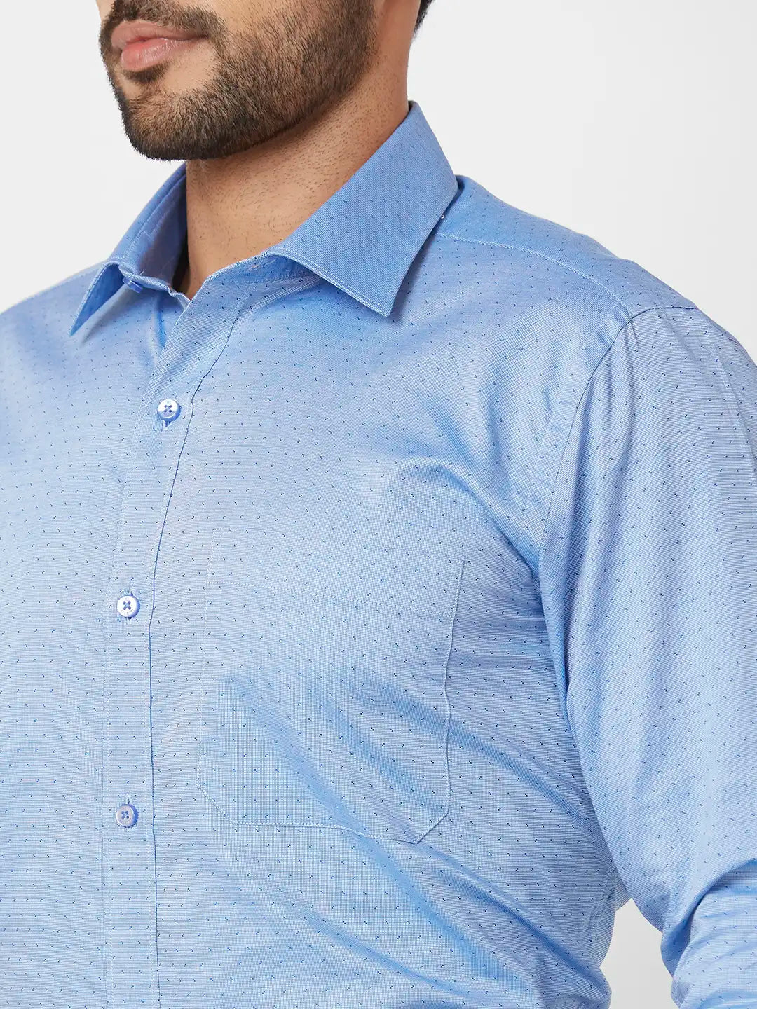 Raymond Slim Fit Woven Design Black Shirt