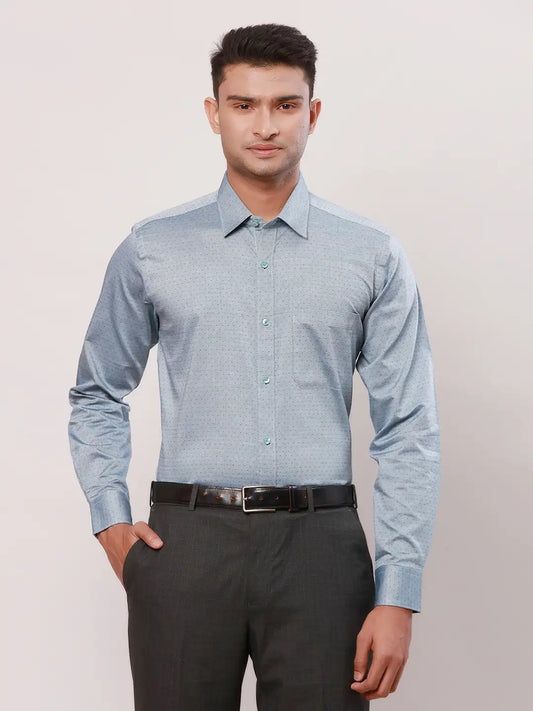 Raymond Men Red Checks Contemporary Fit Cotton Full Sleeve Cutaway Collar Shirt