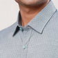Raymond Men Red Checks Contemporary Fit Cotton Full Sleeve Cutaway Collar Shirt