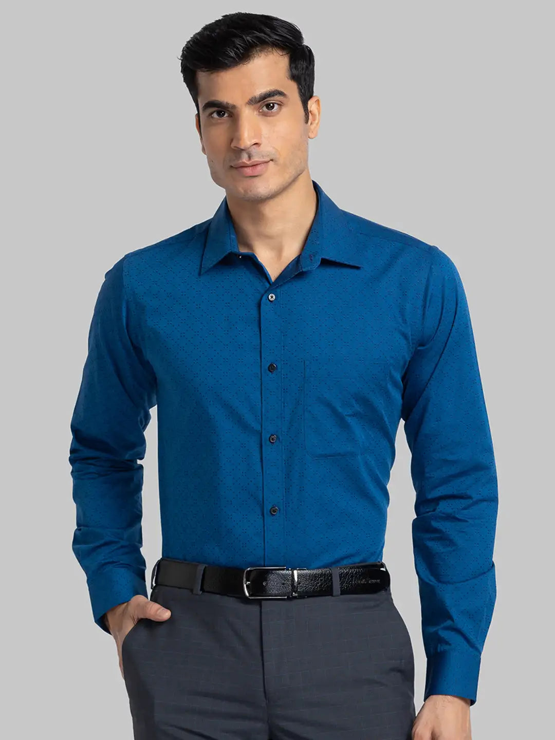 Men Slim Fit White Shirt