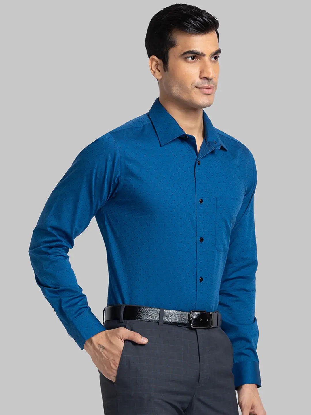 Men Slim Fit White Shirt