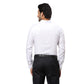 Men Blue Contemporary Fit Structure Cotton Full Sleeves Cutaway Collar Shirts