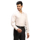 Men Grey Contemporary Fit Structure Cotton Full Sleeves Cutaway Collar Shirts