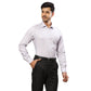 Men Violet Contemporary Fit Structure Cotton Full Sleeves Cutaway Collar Shirts