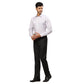 Men Violet Contemporary Fit Structure Cotton Full Sleeves Cutaway Collar Shirts