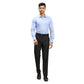 Men Blue Contemporary Fit Structure  Cotton Full Sleeve Cutaway Collar Shirts